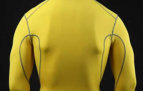 TCA PRO Performance Bambino Maglia Collo Alto a Maniche Lunghe - Giallo (Vecchio), M Ragazzi miniatura 3