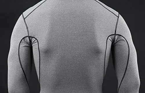 TCA PRO Performance Bambino Maglia Collo Alto a Maniche Lunghe - Grigio Chiaro (Vecchio), XL Ragazzi miniatura 3