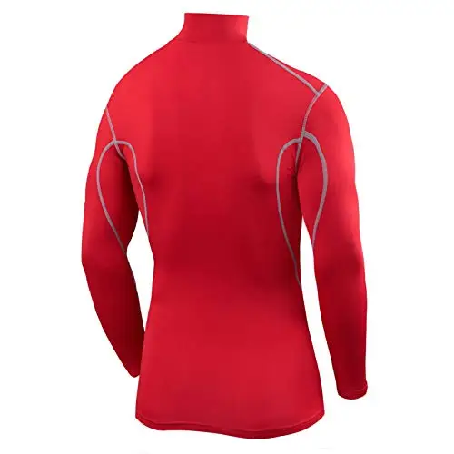 TCA PRO Performance Bambino Maglia Collo Alto a Maniche Lunghe - Rosso (Vecchio), XL Ragazzi miniatura 2