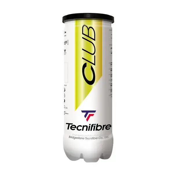 Tubo di 3 palline da tennis Tecnifibre Club