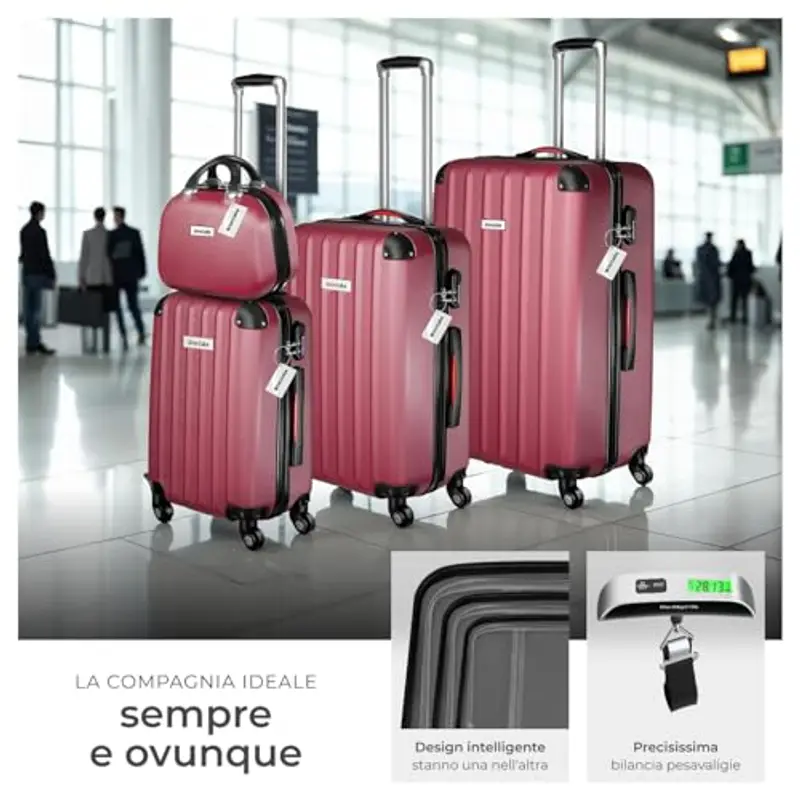 TecTake Beauty Case Rosso 1918087 miniatura 3