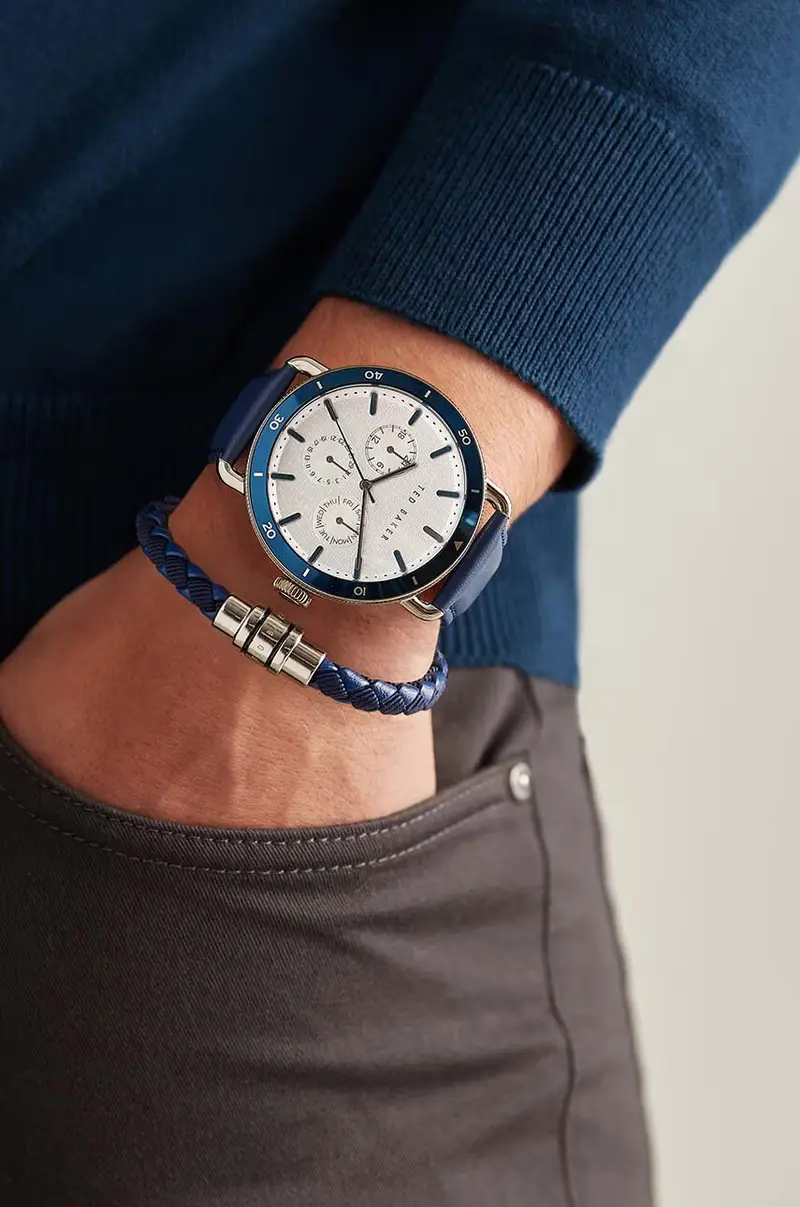 orologio e bracciale colore blu BKG028900 miniatura 4