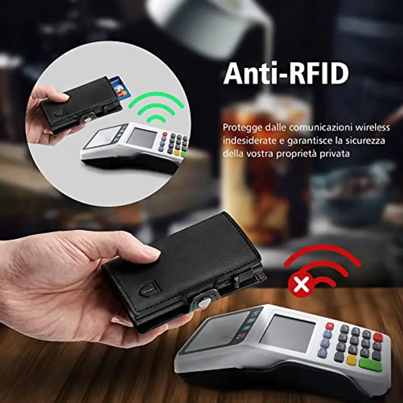 TEEHON Porta carte di credito Donna Nero 942979 miniatura 3