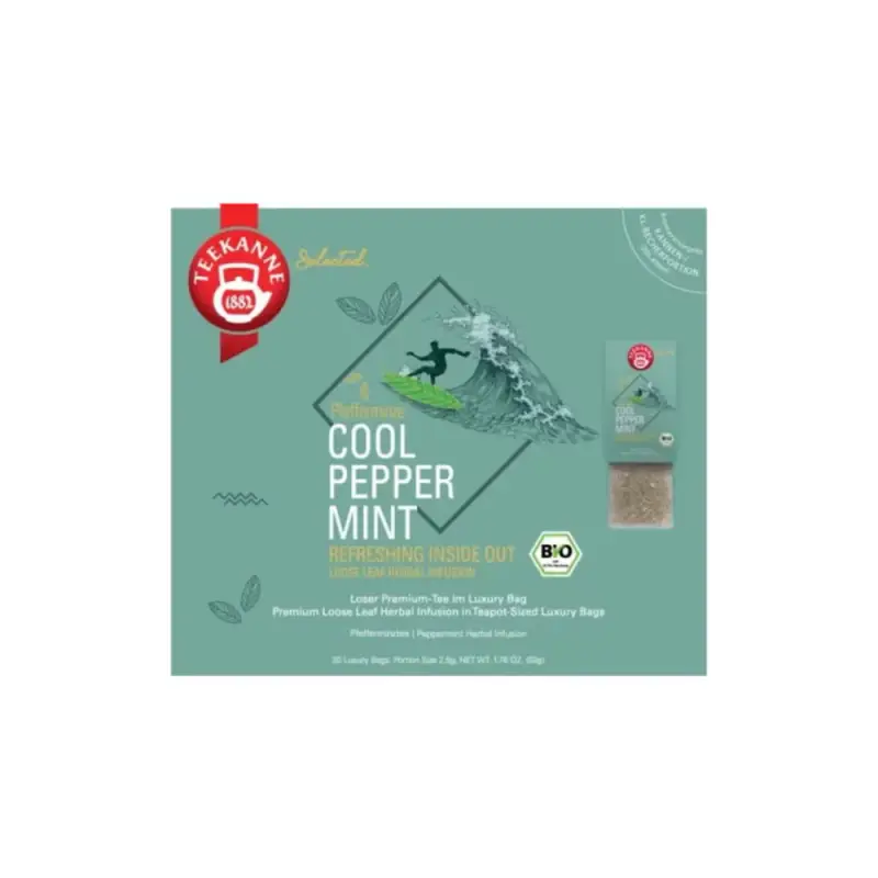 Borsa Bio Luxury - Menta piperita fresca, 20 bustine (50 g)