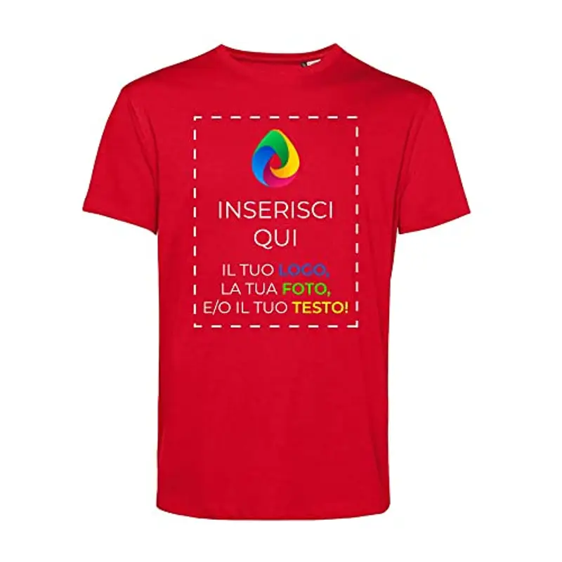 Teetaly T-shirt Uomo Rosso 1602288