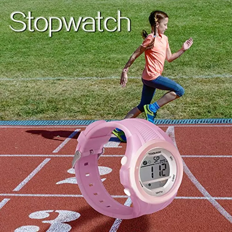 TEKMAGIC Ragazze Orologio da polso per Nuoto, Immersioni in Subacquea 100m Sott'acqua con Funzioni Cronometro, Cronografo, Sveglia, Doppio Fuso Orario, Formato 12/24 Ore miniatura 3