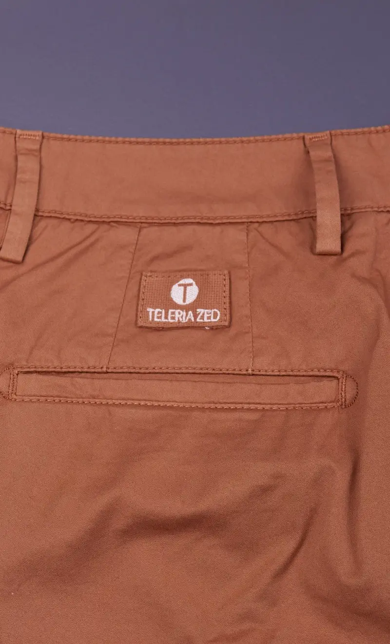 Bermuda super leggera teleria zed silver m5d, colore cognac miniatura 2