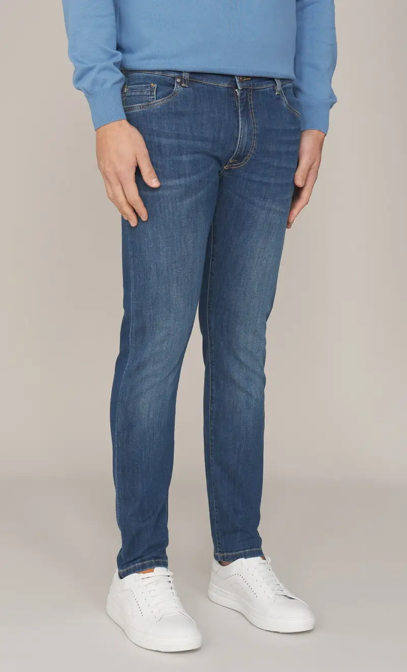 Jeans teleria zed cobra slim f17 blu lavato, colore blu