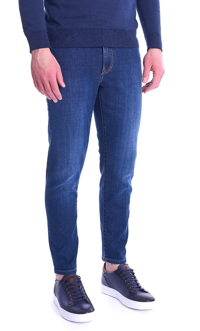 Jeans teleria zed mark lavato blu, colore blu