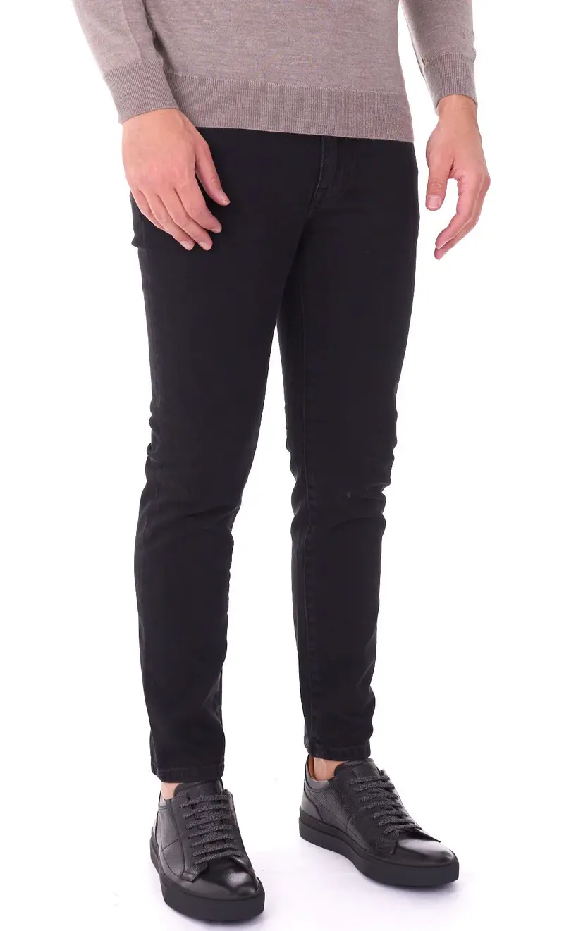 Jeans teleria zed mark zip nero, colore nero