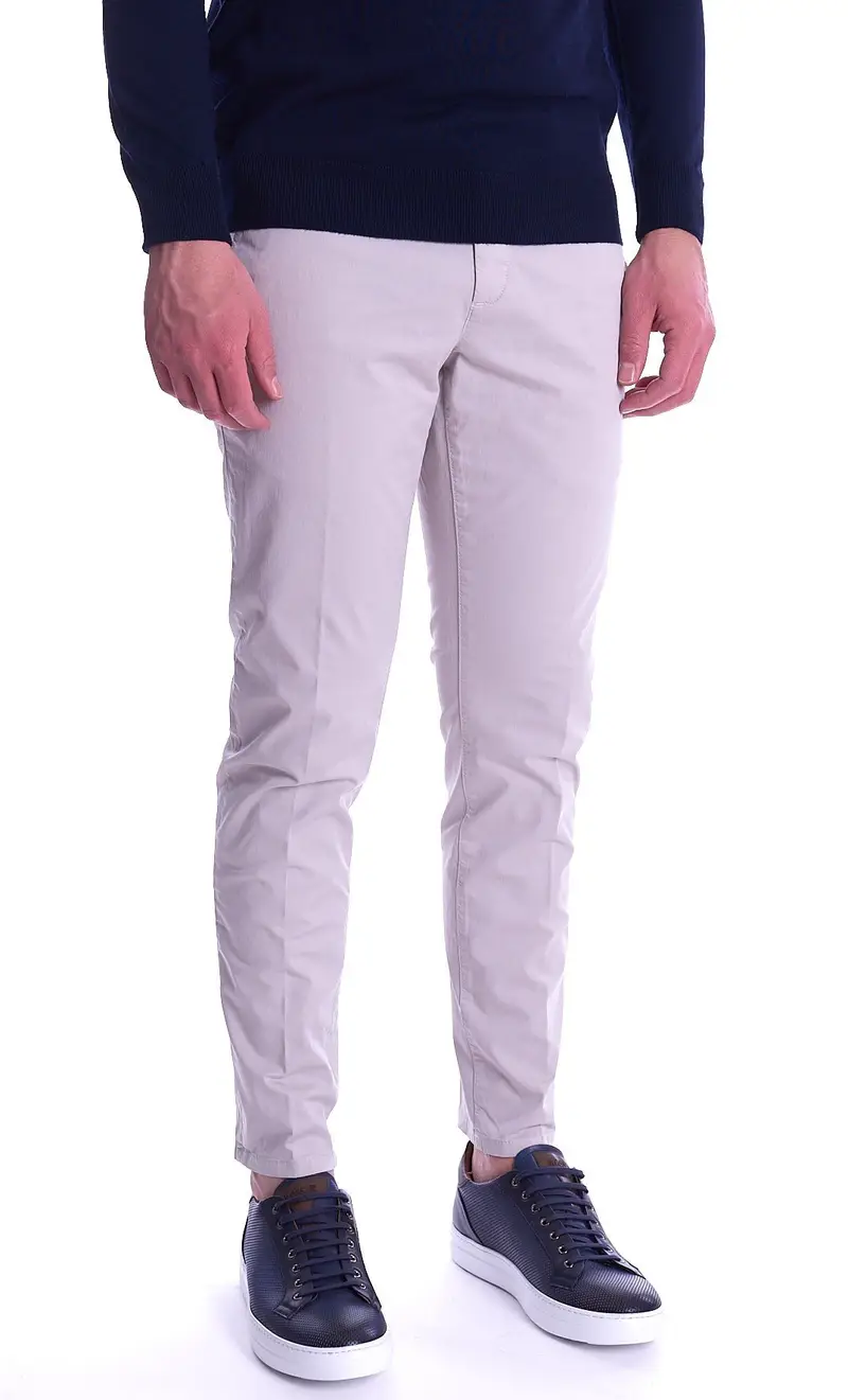 Pantalone leggero teleria zed gabardine robin pop f17, colore ghiaccio