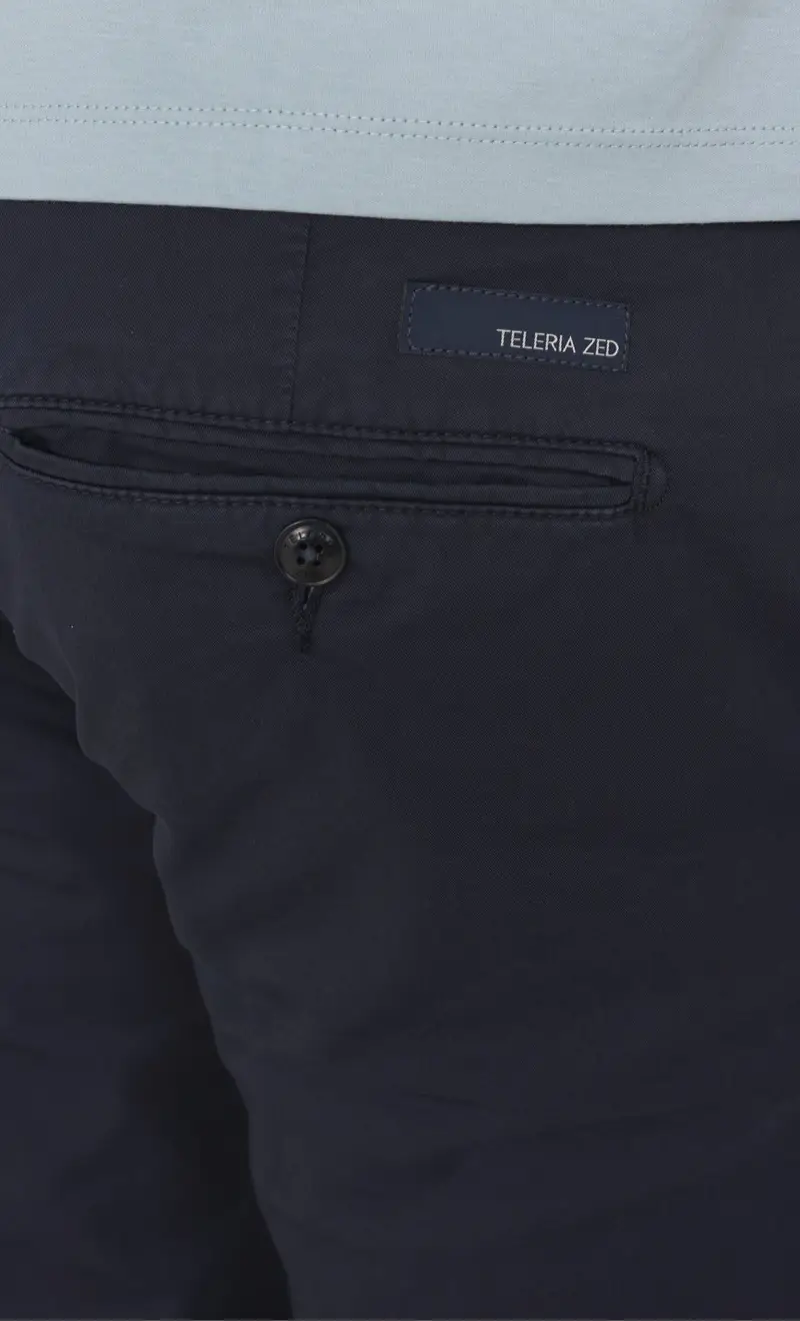 Pantalone leggero teleria zed liscio robin silm f17 tl, colore blu miniatura 2