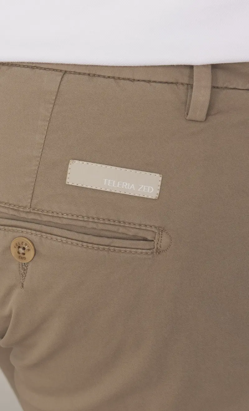 Pantalone leggero teleria zed liscio robin silm f17 tl, colore tortora miniatura 2