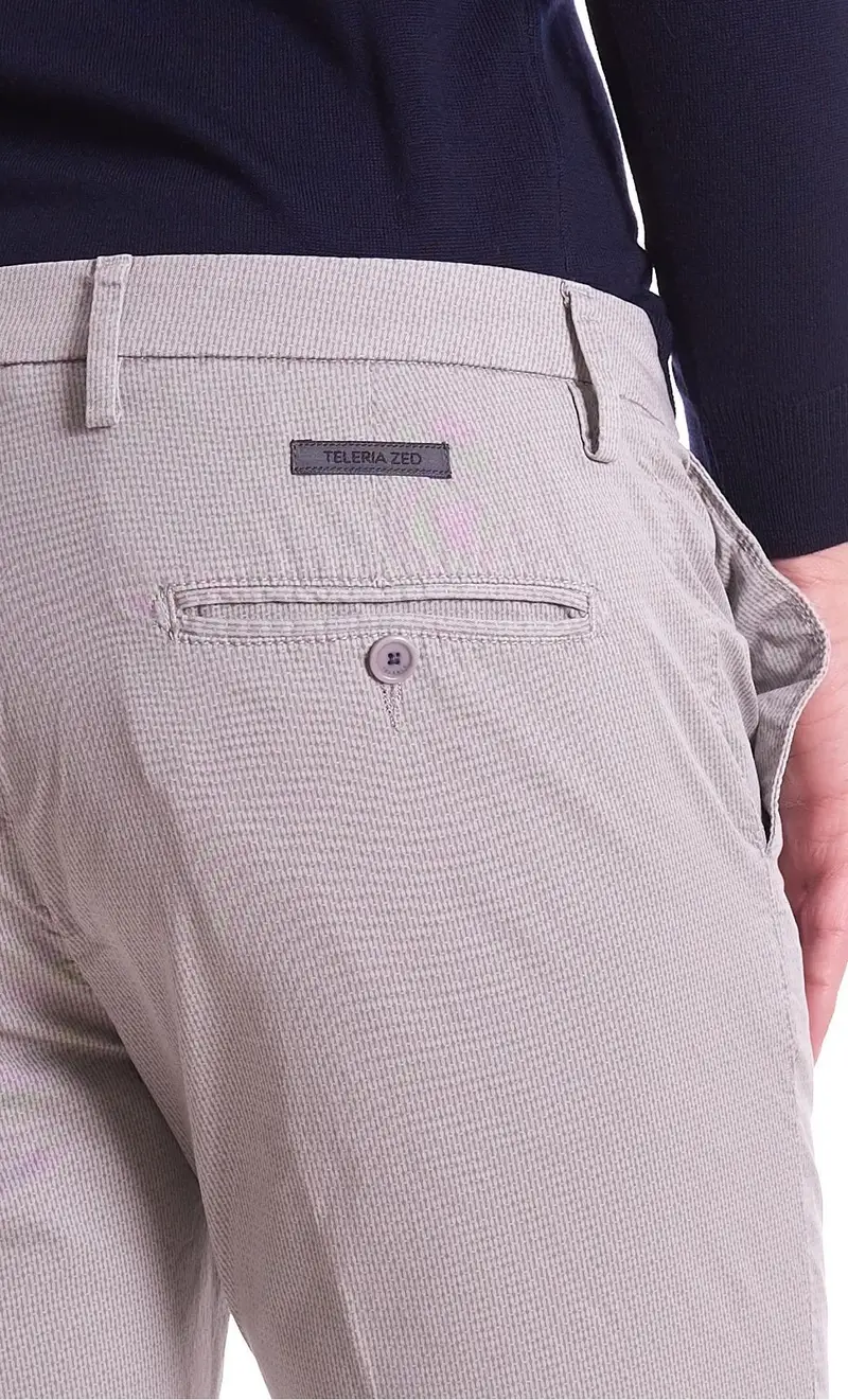 Pantalone leggero teleria zed microfantasia robin f17, colore grigio miniatura 2