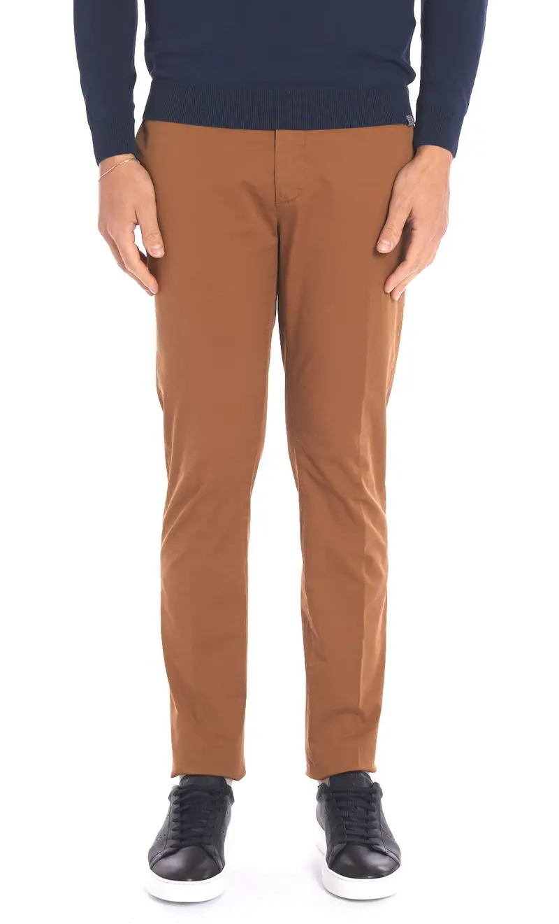 Pantalone leggero teleria zed robin silm f17 tl, colore cognac miniatura 2