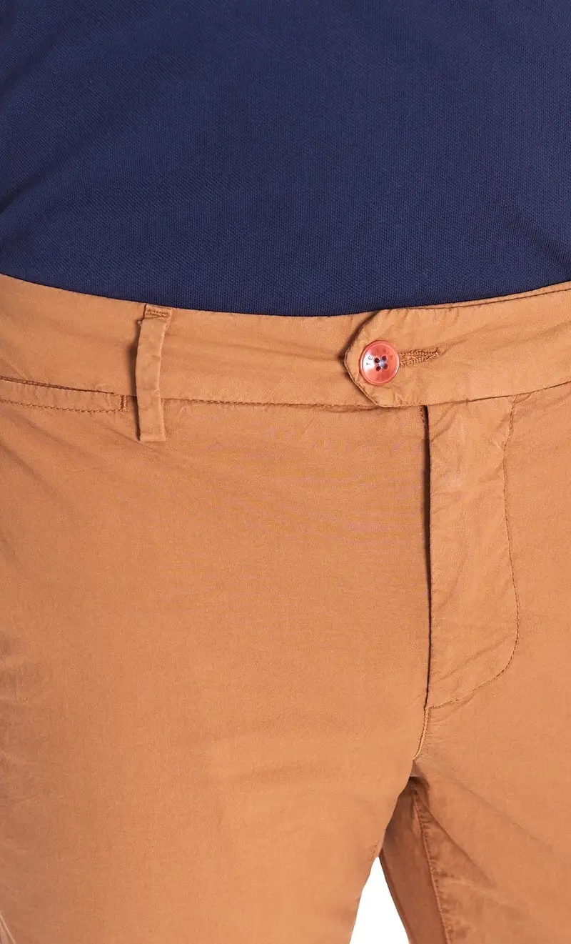 Pantalone super leggero teleria zed robin pop f17, colore cognac miniatura 2