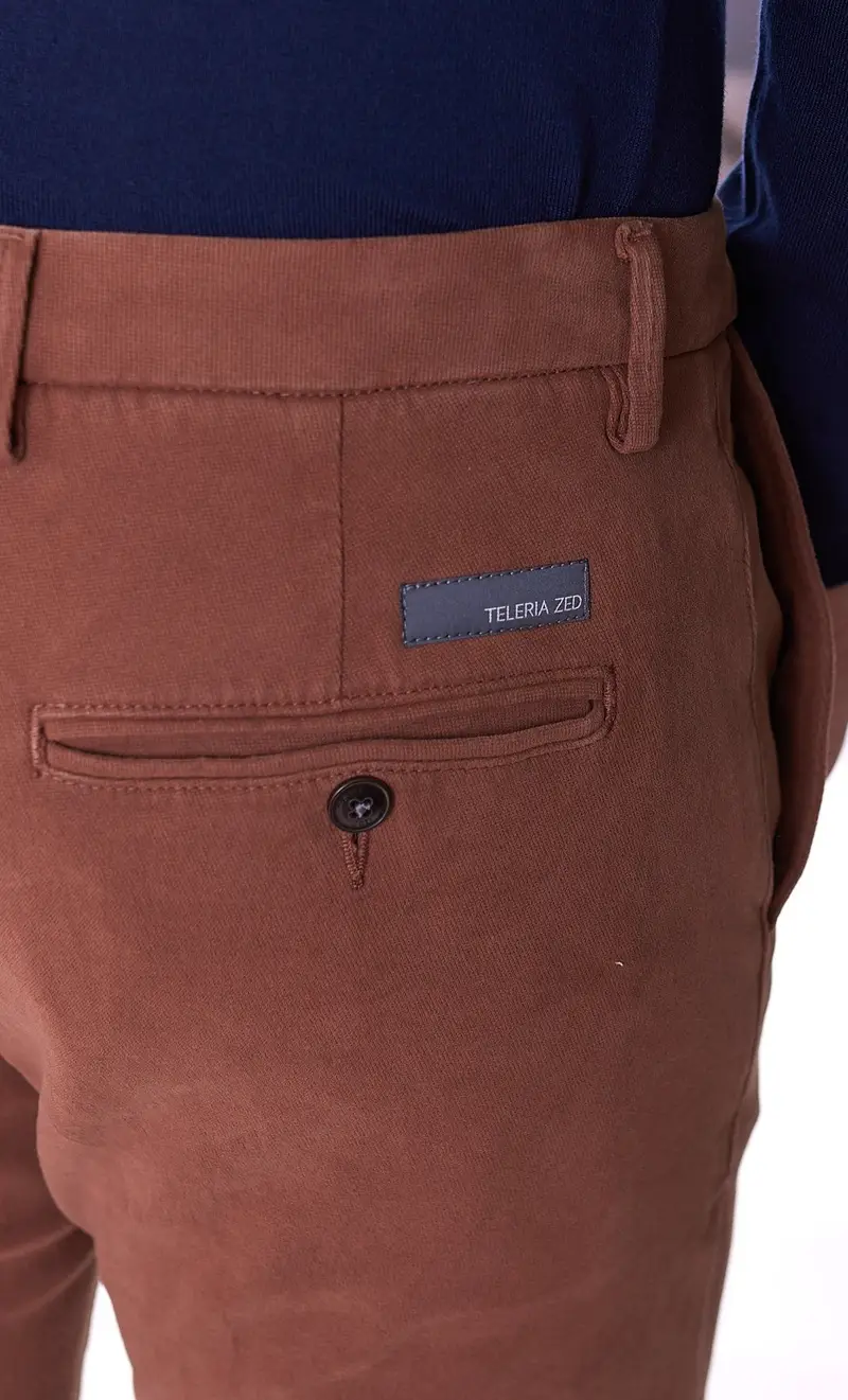 Pantalone teleria zed operato robin pop tsa, colore ruggine miniatura 2