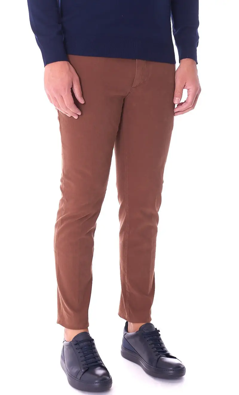 Pantalone teleria zed operato robin pop tsa, colore ruggine