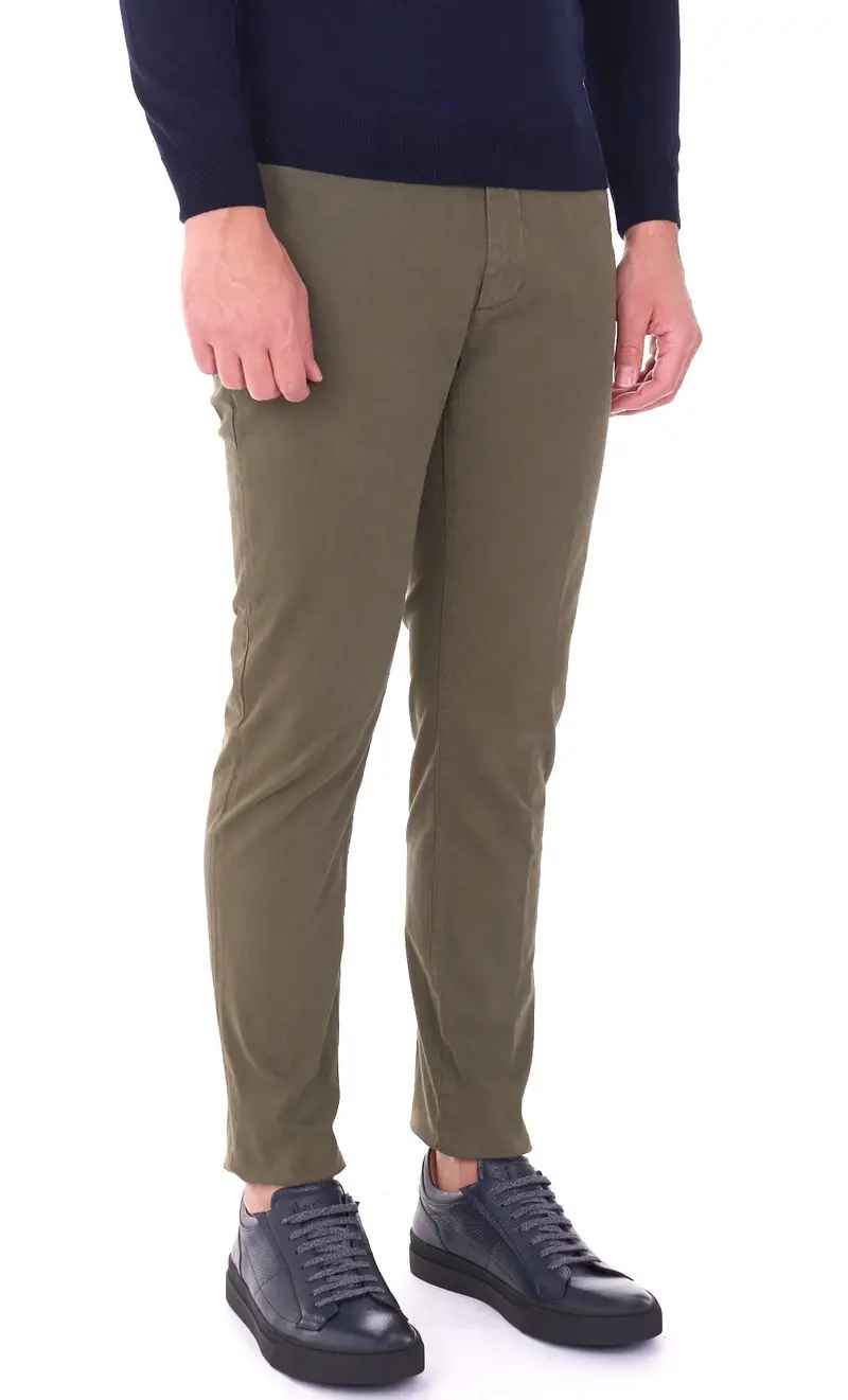 Pantalone teleria zed robin pop elasticizzato gr, colore militare