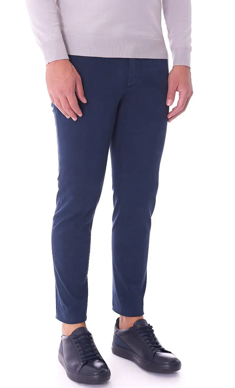 Pantalone teleria zed robin pop tinta unita gr, colore blu