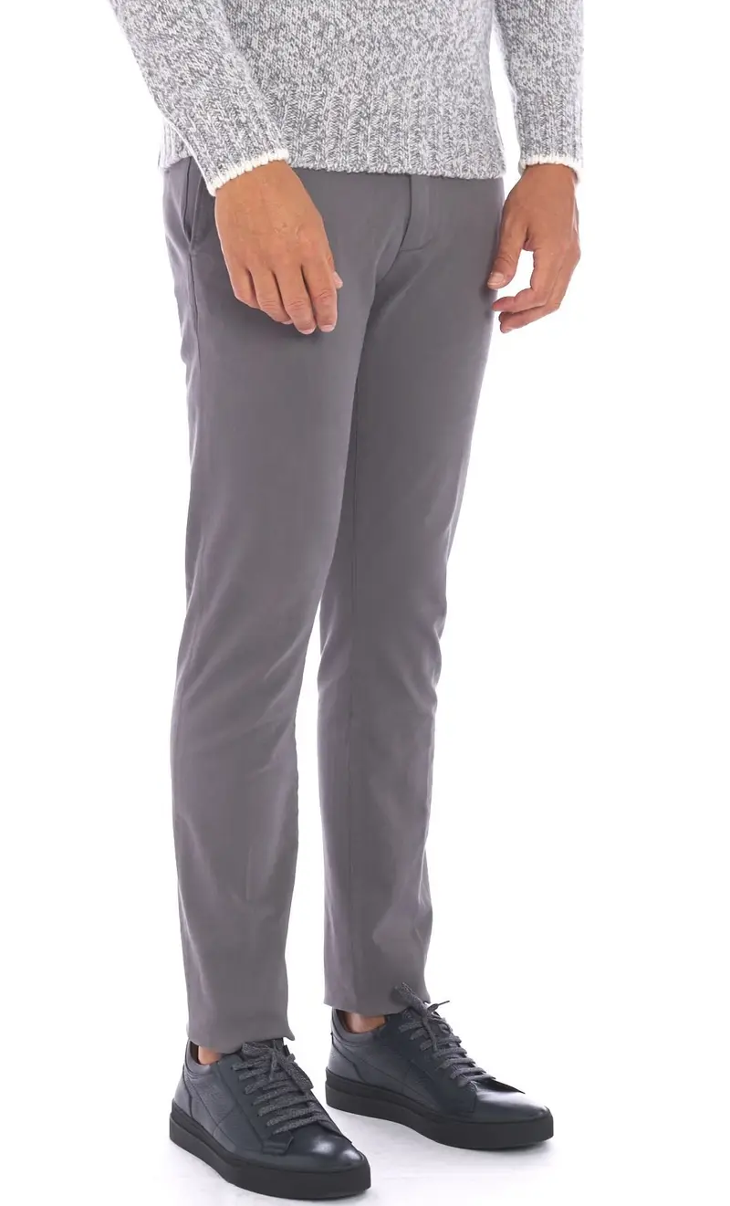 Pantalone teleria zed robin silm elasticizzato okc, colore grigio