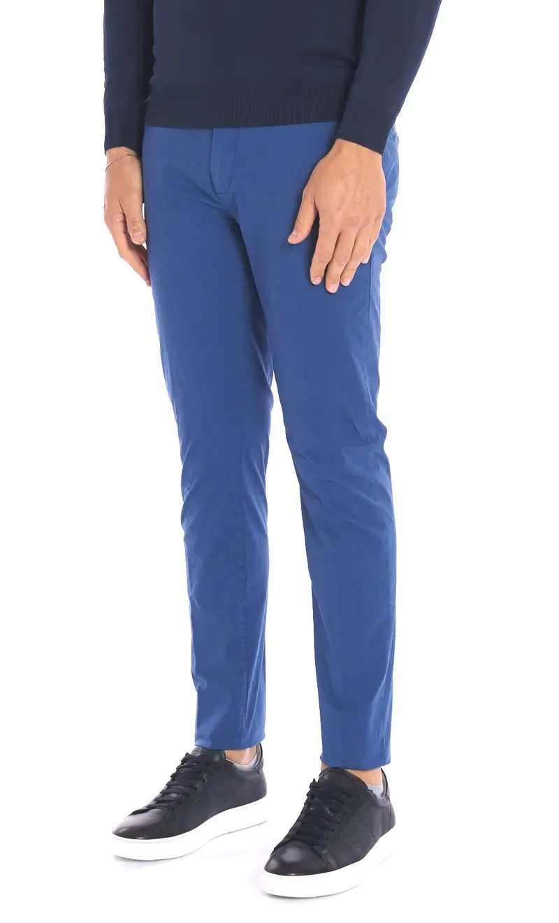 Pantalone ultra leggero teleria zed robin slim f17 p5c, colore bluette