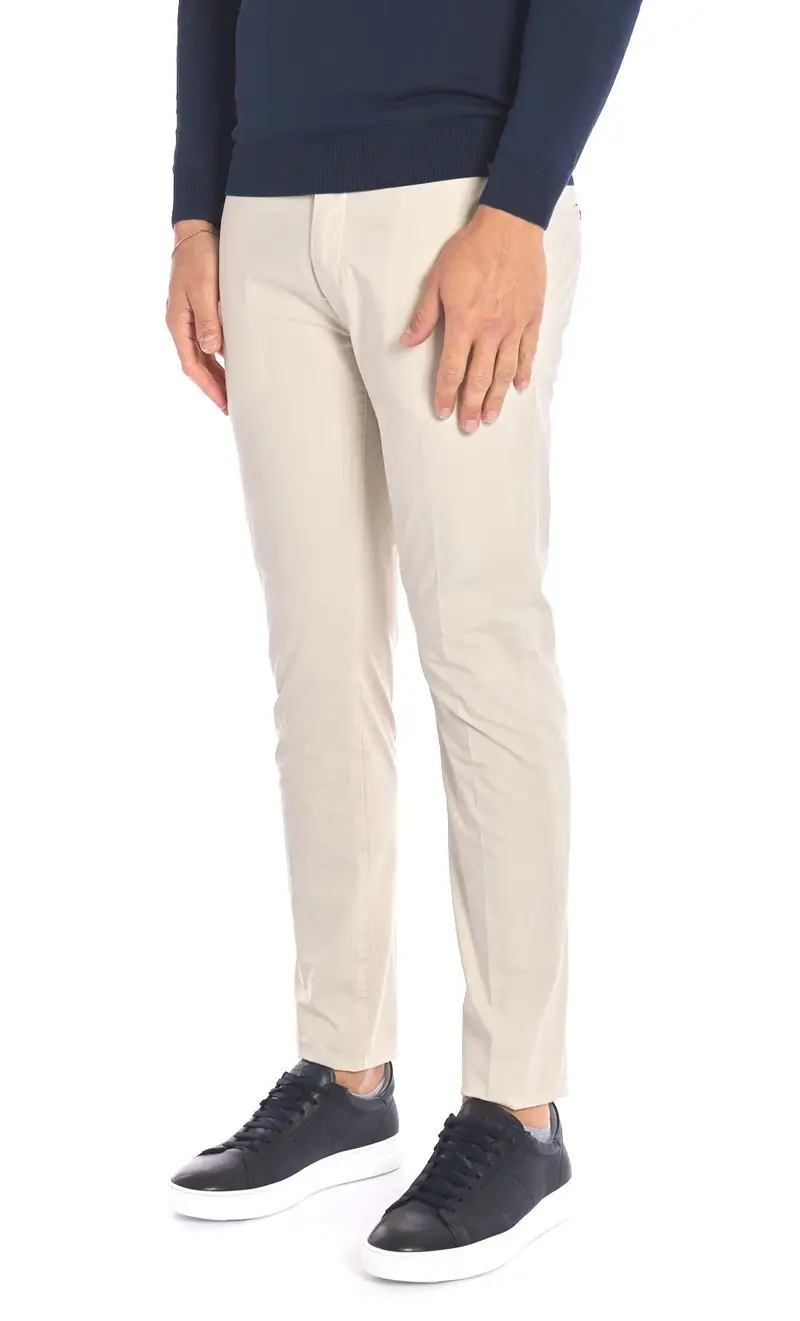 Pantalone ultra leggero teleria zed robin slim f17 p5c, colore sabbia