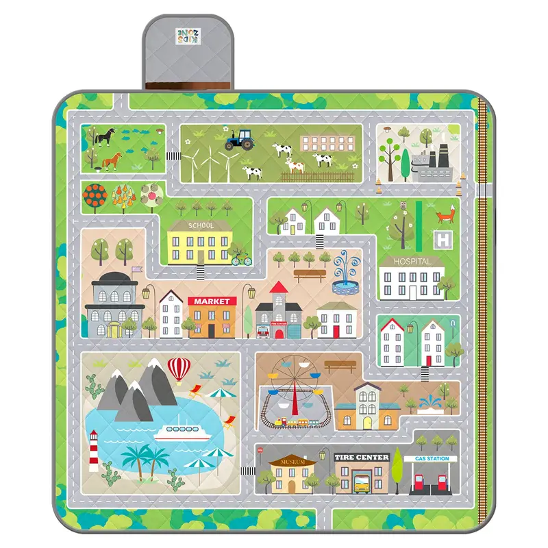 Telo Picnic Bambini Pista Macchinine