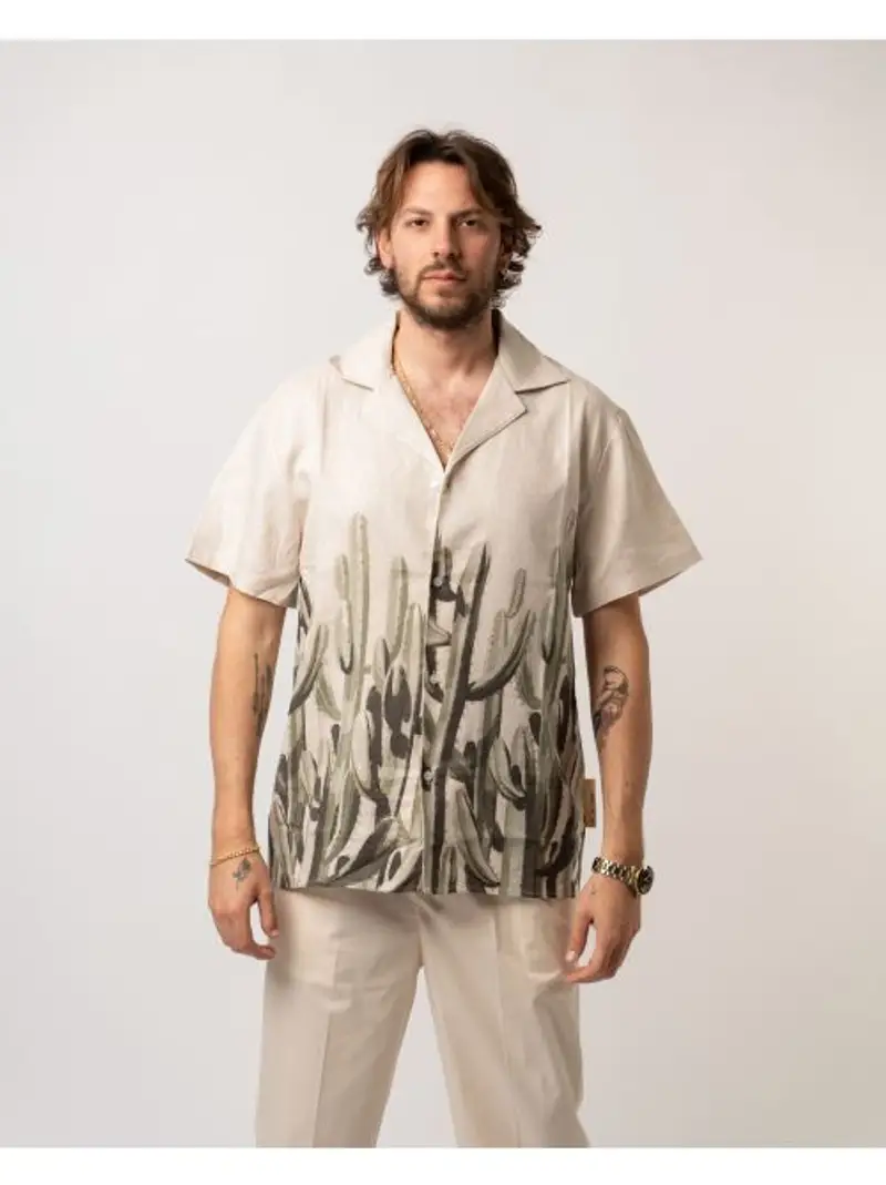 Camicia Bowling Cactus Beige