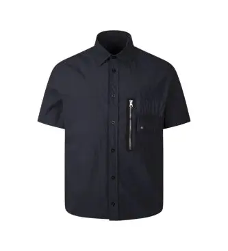 per uomo 26CTCUS02006 Maglietta blu a strato intermedio (46), Casual, Poliamide, Manica corta