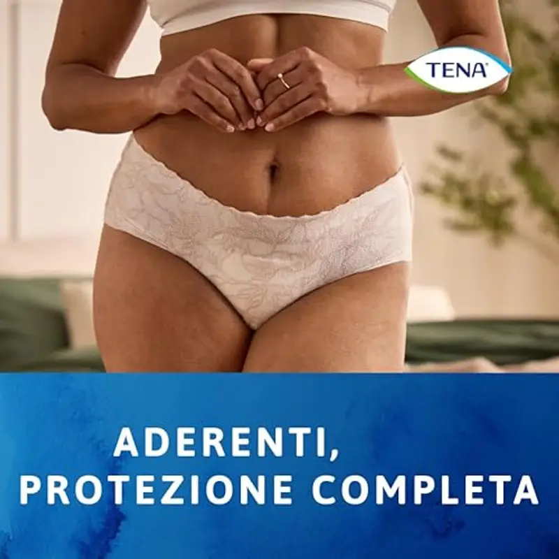 Tena Silhouette, Creme, Vita Alta, Taglia M, Assorbenza Plus, 9 Mutandine miniatura 2