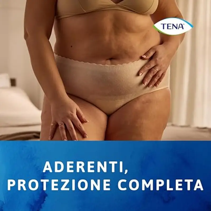 Tena Silhouette, Creme, Vita Alta, Taglia M, Assorbenza Plus, 9 Mutandine miniatura 3