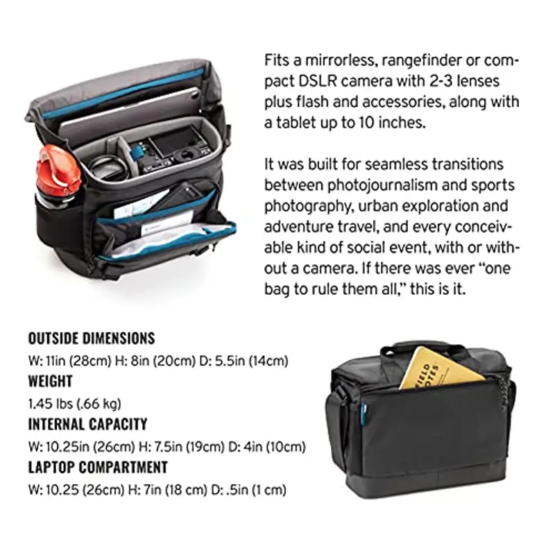 Tenba 638-570 DNA 9 Slim Messenger Bag miniatura 3