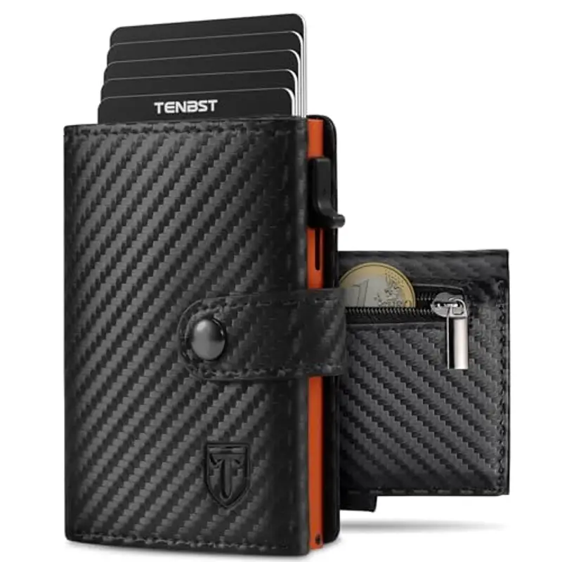 TENBST Portamonete Uomo Nero 942748