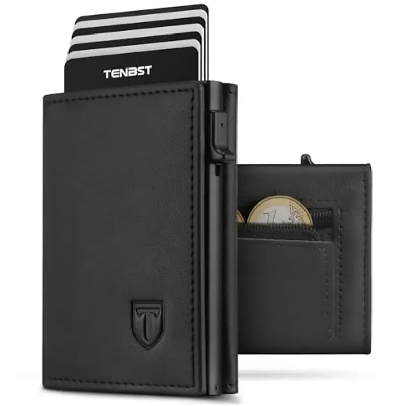 TENBST Portamonete Uomo Nero 807922