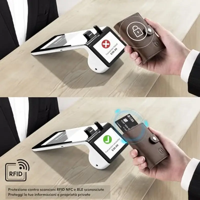 TENBST Portamonete Uomo Testa di moro 943210 miniatura 3