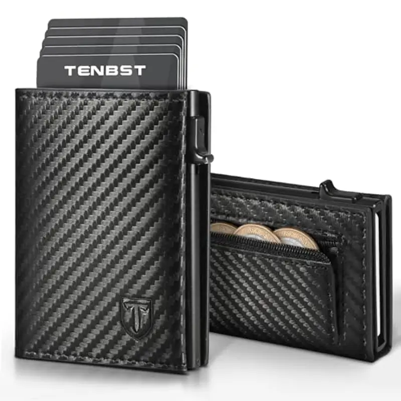 TENBST Portamonete Uomo Nero 1597320