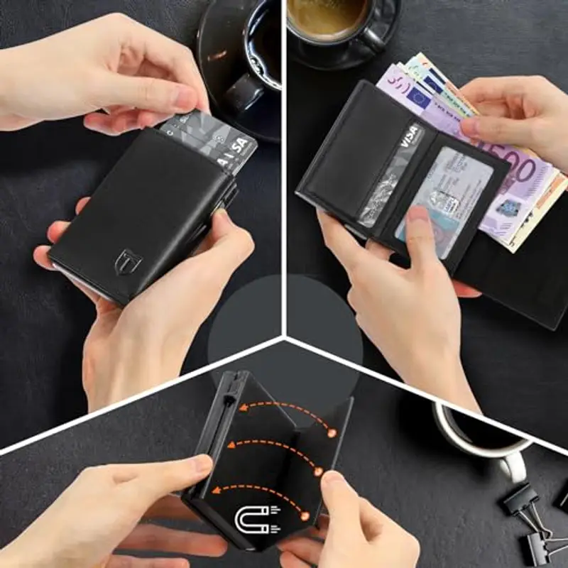 TENBST Portamonete Uomo Nero 788947 miniatura 3