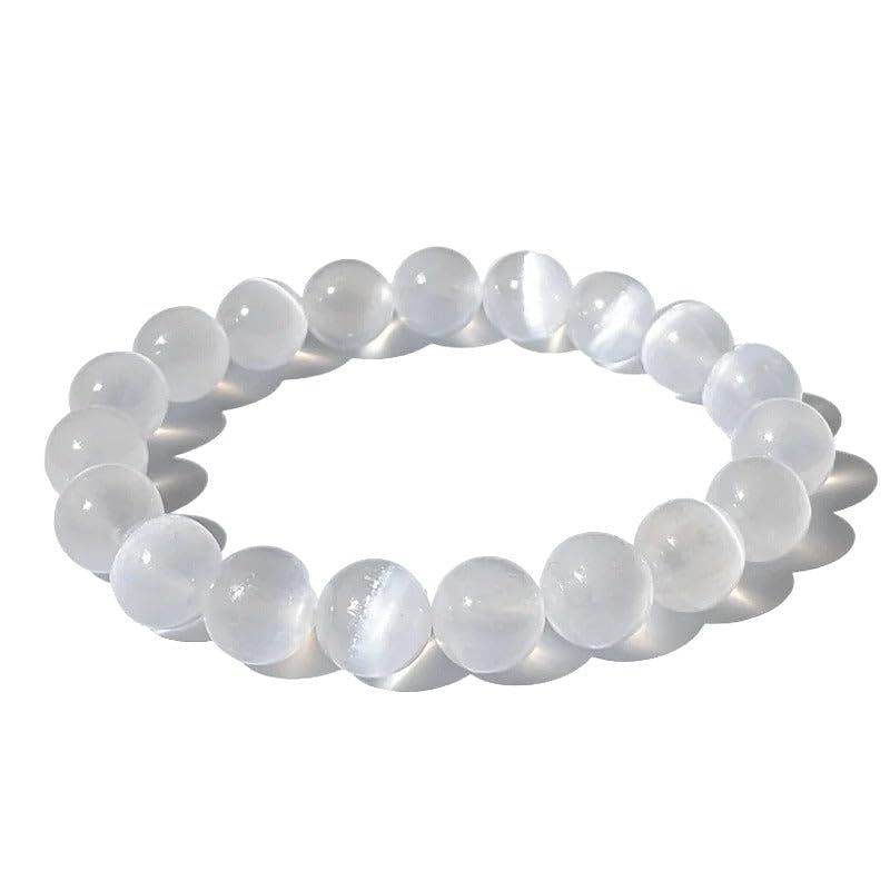 TENET - Bracciale Pietra Naturale Selenite 6mm