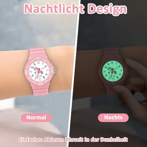 TENOCK Orologio Analogico Per Bambini Per Ragazzi E Ragazze Orologio Per Con Luce Notturna 30 M Impermeabile Per 4-12 miniatura 2