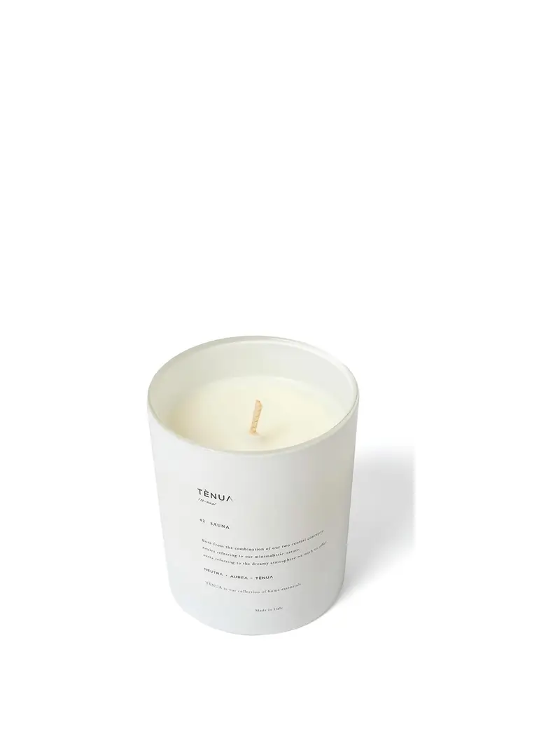 Sauna Candle Bianco