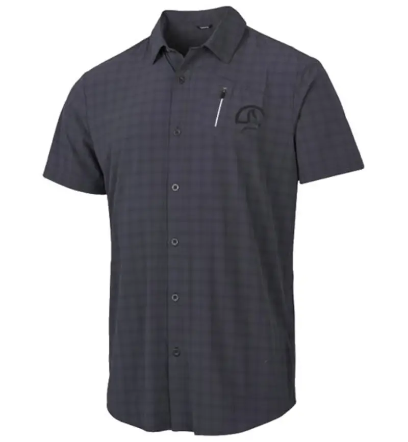 Athym ST M - camicia a maniche corte - uomo Dark Grey