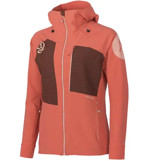 Demina Hard Hood W - giacca ibrida - donna Red