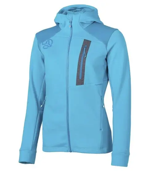 Janpur Hood W - felpa in pile - donna Blue