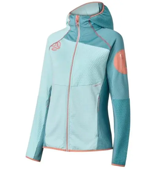 Ragger W - felpa in pile - donna Light Blue