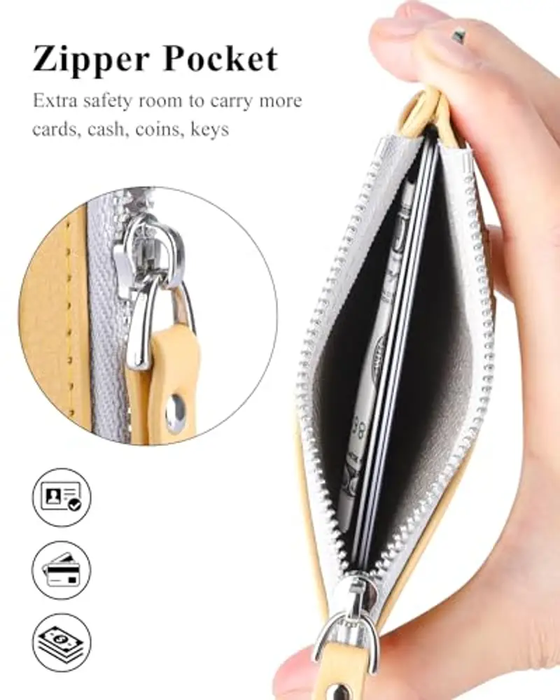 Teskyer Porta carte di credito Donna Giallo 1599972 miniatura 2