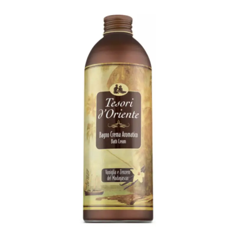 Tesori D Oriente Bagno Crema Aromatico Vaniglia E Zenzero Del Madagascar 500 Ml