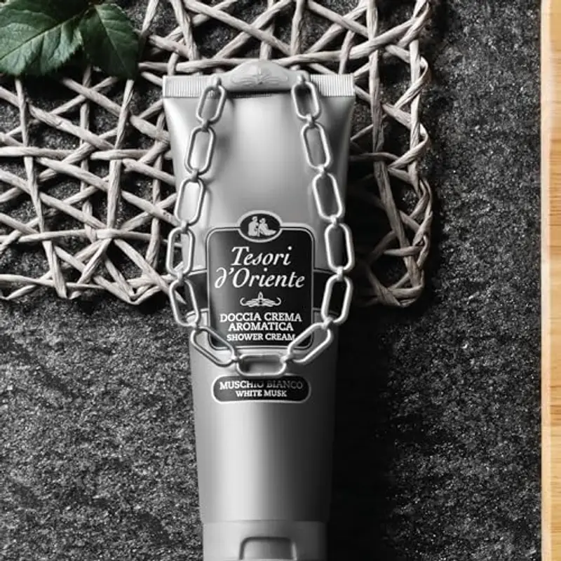 Tesori d'Oriente - Doccia Crema Muschio Bianco, dalle Note Muschiate e Ambrate, con Oli Essenziali, Dona alla Pelle Freschezza e Benessere Prolungato, 250ml - Nuova Versione, senza gancio miniatura 2