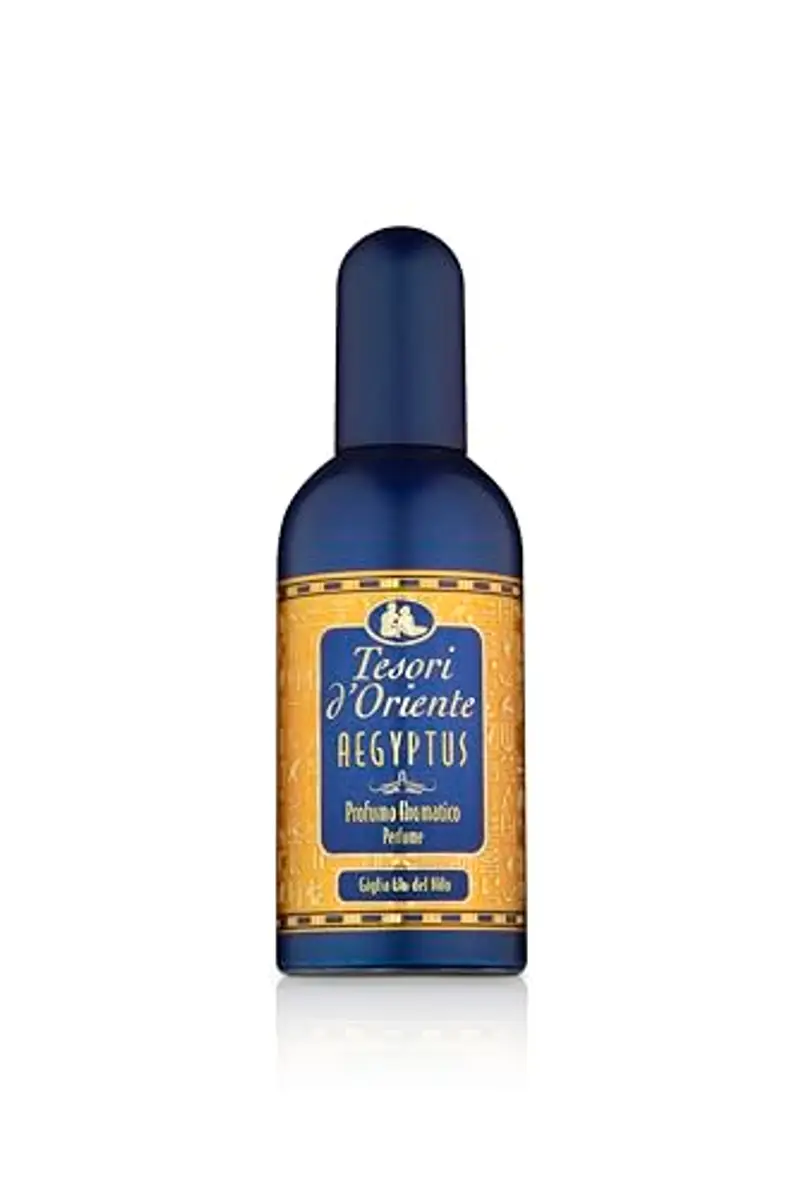 Tesori d'Oriente - Profumo Aromatico Aegyptus, dalla Fragranza Floreale e Legnosa, Note di Bergamotto, Ylang Ylang, Iris e Gelsomino, 100ml