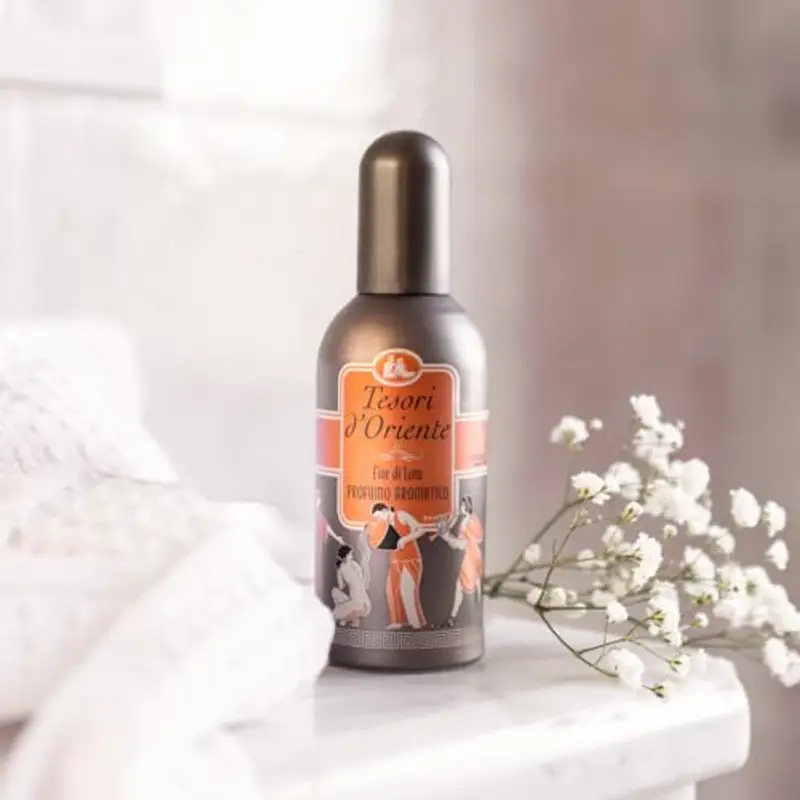 Tesori d'Oriente - Profumo Aromatico Fior di Loto, dalla Fragranza Fresca e Avvolgente, Note di Arancia, Rosa, Mughetto e Vaniglia, 100ml miniatura 2